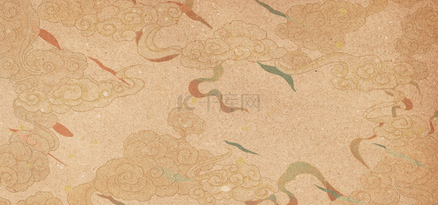 中国风敦煌祥云复古底纹背景