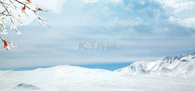 创意立冬背景图片_唯美二十四节气之立冬高清背景
