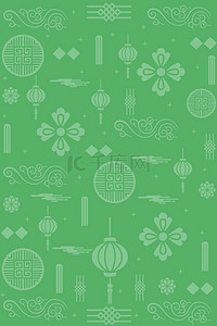 中国风装饰底纹背景图片_浅绿色中式春节底纹