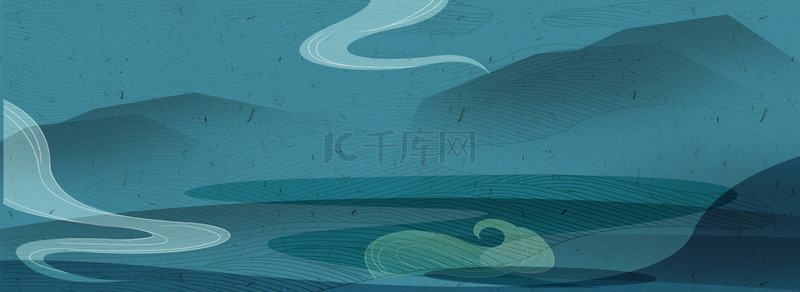 中国风底纹背景图片_蓝色的中国风商务背景