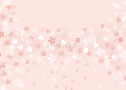 日本樱花飘舞粉色背景