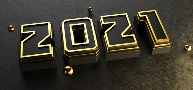 2021黑金质感字体背景