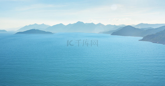 光效中国风背景图片_自然山水烟雨朦胧自然背景