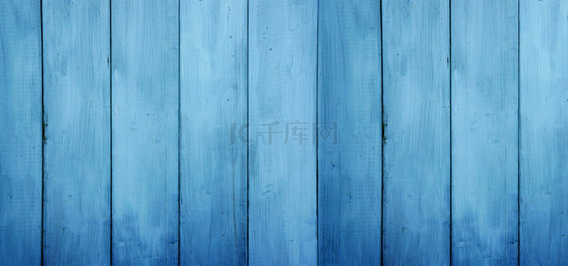 简约蓝色木地板木纹纹理banner背景