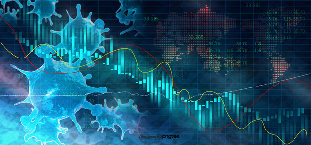 财务系统背景图片_新型冠状病毒导致的股市数据下跌