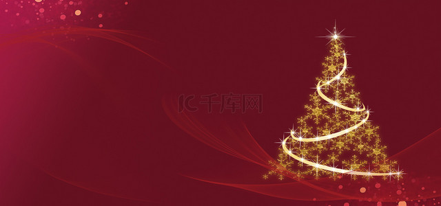 圣诞海报创意背景图片_红色创意圣诞节快乐海报背景