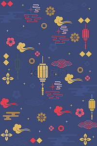 中国风春节底纹背景