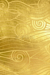 中国风金色水纹立体底纹背景