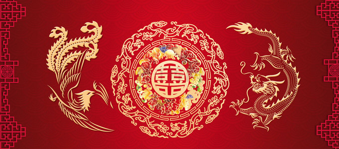 中国龙喜庆背景图片_中国龙喜庆背景素材图片_千库网