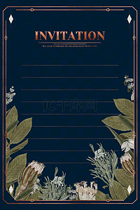 婚礼复古边框背景图片_古典欧式婚礼邀请函底纹背景