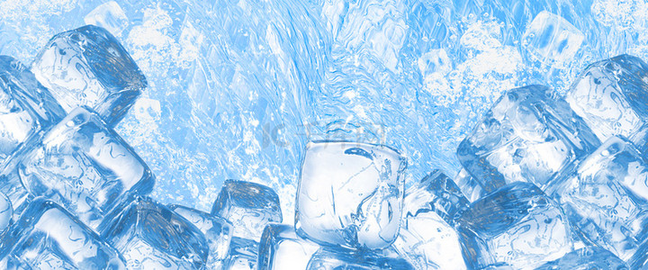 创意冰背景图片_创意合成夏季冰底纹创意背景