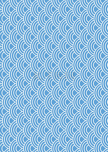 青海波日本无缝波浪花纹波浪背景