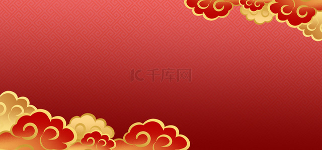 祥云元素图背景图片_红色中国风各种元素红色中国风背景