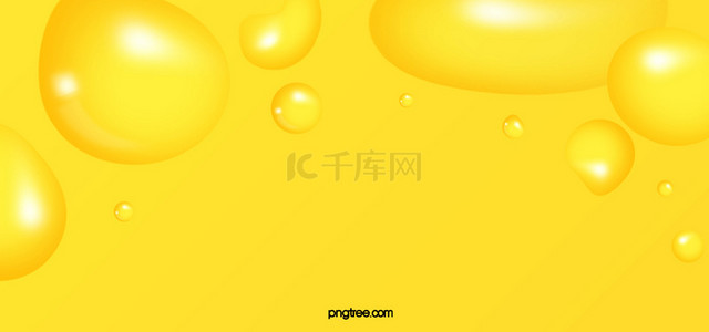 柠檬黄液体泡泡个性背景