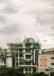 淡灰色工业风实物工厂背景图