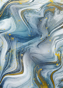 抽象蓝色肌理背景图片_抽象蓝色质感流体金光金粉抽象glitter背景