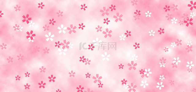 粉色，樱花背景图片_粉色樱花飘落渐变樱花背景