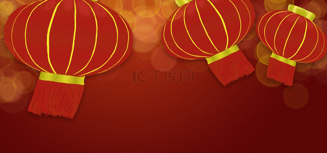元宵节素材灯笼背景图片_元宵灯笼红色中国风背景