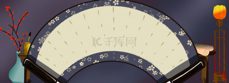 简约复古现代中国风边框背景