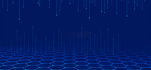 蜂巢网格科技背景
