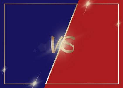 比赛对决vs红蓝字体背景
