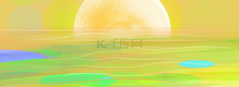 暖色调图背景图片_自然黄色水面太阳温暖背景图