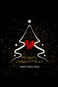 创意海报促销背景图片_圣诞节背景创意圣诞树