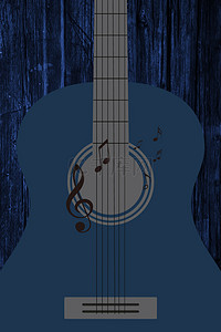 音乐节吉他背景图片_吉他音乐培训海报背景