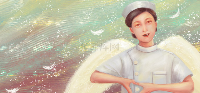护士节医生背景图片_国际护士节之护士banner背景