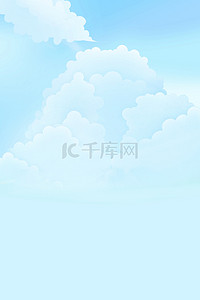 蓝天白云自然质感风景背景图
