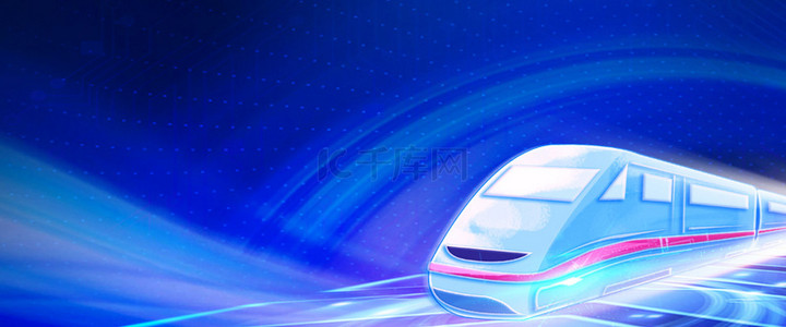中国速度背景图片_创意高铁速度光效科技背景合成