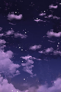 梦幻紫色云朵背景图