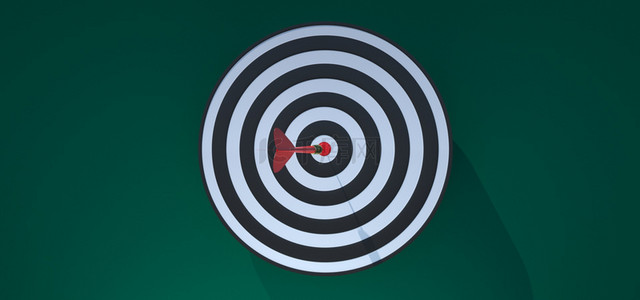 c4d商务深绿色正中靶心