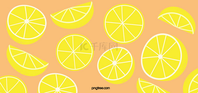 壁纸柠檬背景图片_简约柠檬无缝图案背景