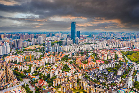 vip和企业vip免费下载城市中午广西南宁城市风光全景航拍楼顶无人机