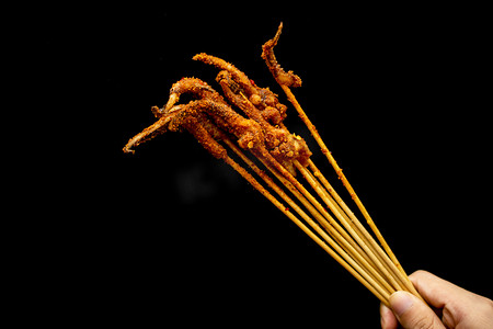 烧烤美食白天鱿鱼丝厨房小吃摆拍摄影图配图