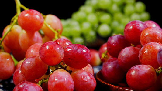 红葡萄摄影照片_夏季应季水果红提生鲜素材餐饮美食