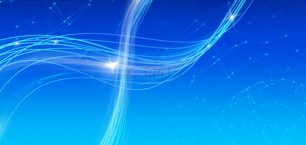 蓝色科技光线背景素材背景背景图片_蓝色科技光线背景素材