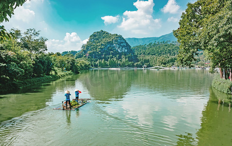 山水风光旅游湖景国内游摄影图配图