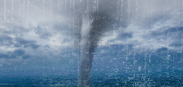 台风播报员背景图片_台风大风暴雨自然灾害震撼背景