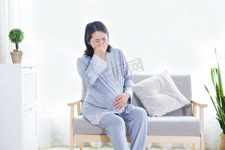 孕吐孕妇三胎生活方式孕妈妈摄影图配图