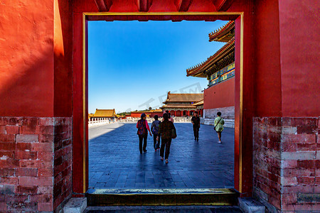 中国元素下午宫殿故宫移动摄影图配图