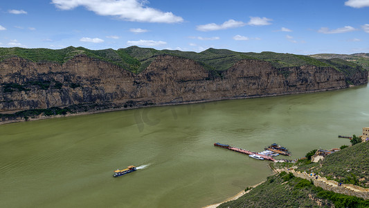 黄河李白摄影照片_黄河峡谷上午峡谷夏季素材摄影图配图