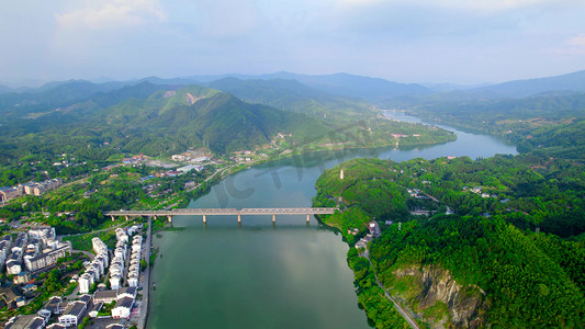 失量山水摄影照片_山水河流湖南怀化黔阳古城自然风景大山高山祖国山河大好河山