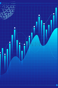 金融蓝色科技背景背景图片_数据数据图蓝色科技背景