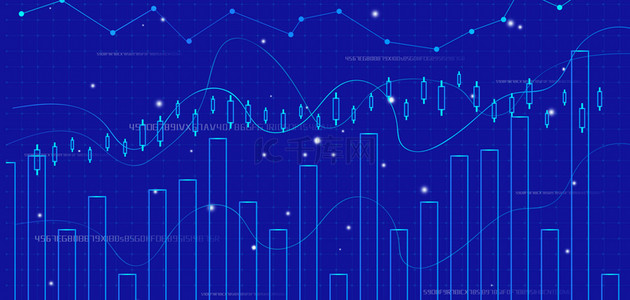 金融科技大数据背景图片_数据大数据蓝色科技背景