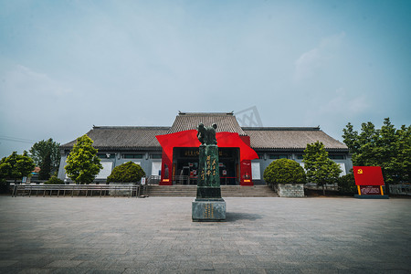 红色教育白天庄户地道战遗址全景室外无摄影图配图