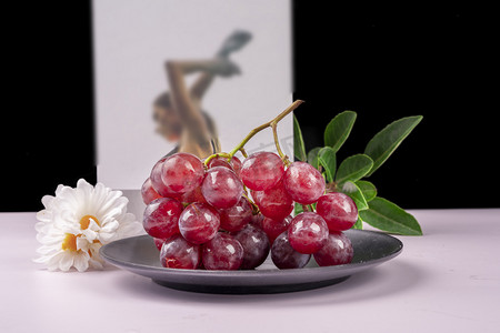 美味多汁营养葡萄水果摄影图配图