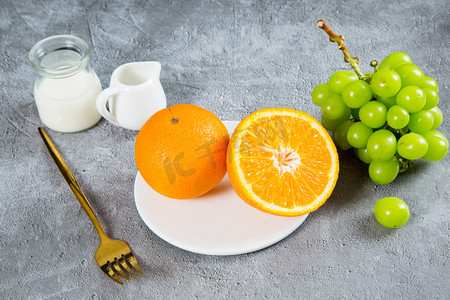 美味营养橙子可口新鲜摄影图配图