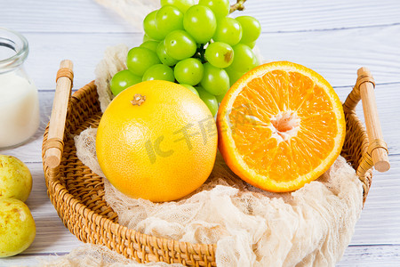 脐橙水果可口新鲜美食摄影图配图